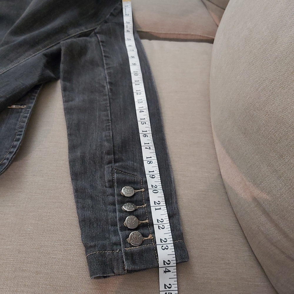 Dark Gray Jean Jacket - Picture 8 of 10